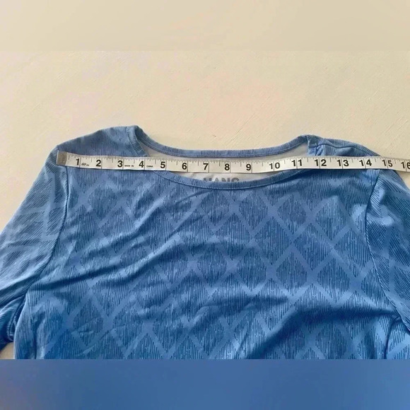Hang Ten Women’s UV Long Sleeve Blue Tee Side Zip Pocket SZ M - Picture 6 of 9